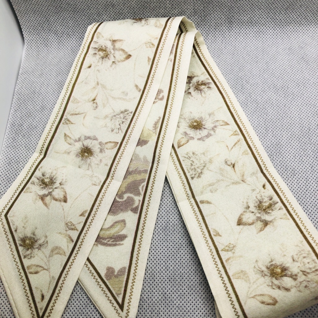 Floral Cream And Brown Women's Scarf